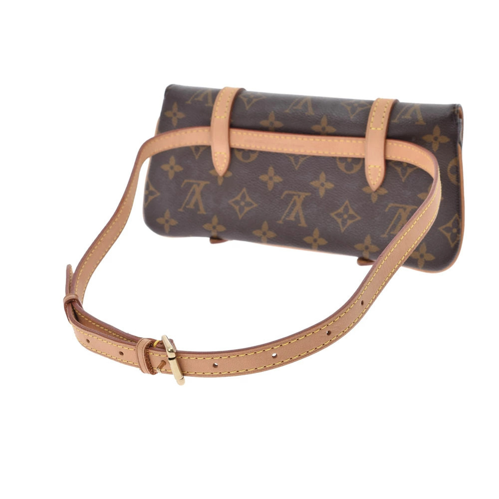Louis Vuitton Brown Malle Canvas Waist Pochette Monogram Bag Brown